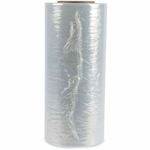 Universal  Handwrap Stretch Film, 12" x 1,500 ft Roll, 20 mic (80-Gauge), Clear, 4/Carton