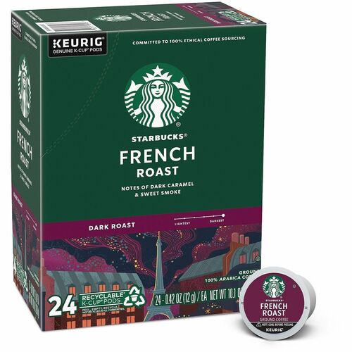 Starbucks  Coffee,French Roast,K-Cup,24/BX