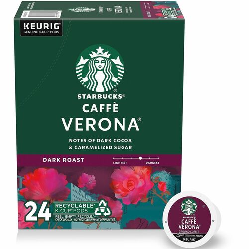 Starbucks  Coffee,Caffe Verona,K-Cup,24/BX