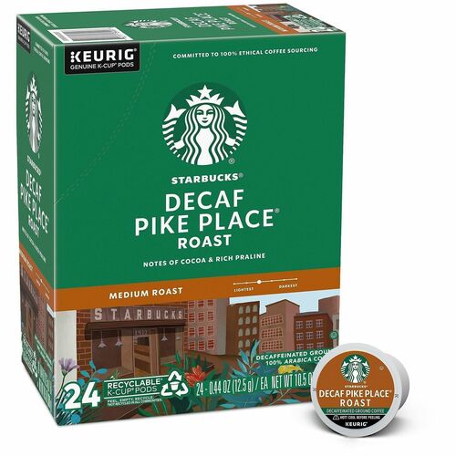 Starbucks  Coffee,Decaf,Pike Place,K-Cup,24/BX,Brown