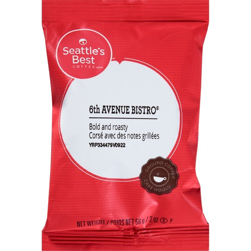 Seattle's Best Coffee  Ground Coffee, Level 4, 2 oz. Pks, 18/BX, Dark Roast