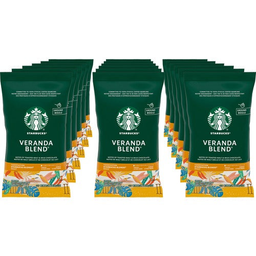 Starbucks  Ground Coffee, Veranda Blend, 2.5oz f/Single Pot,18/BX