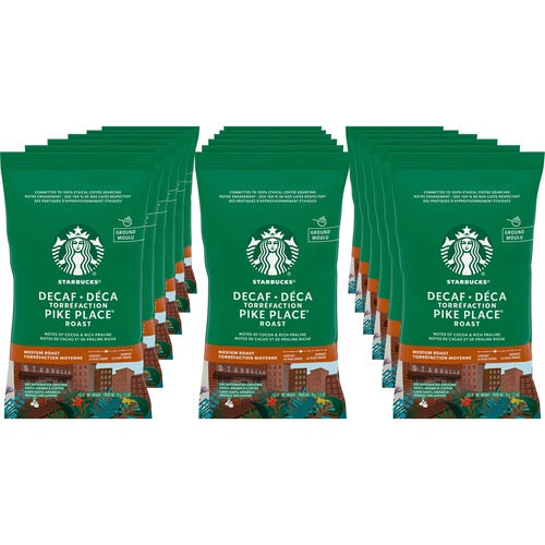 Starbucks  Coffee, Pike Place Decaf, 2-1/2oz., 18/BX