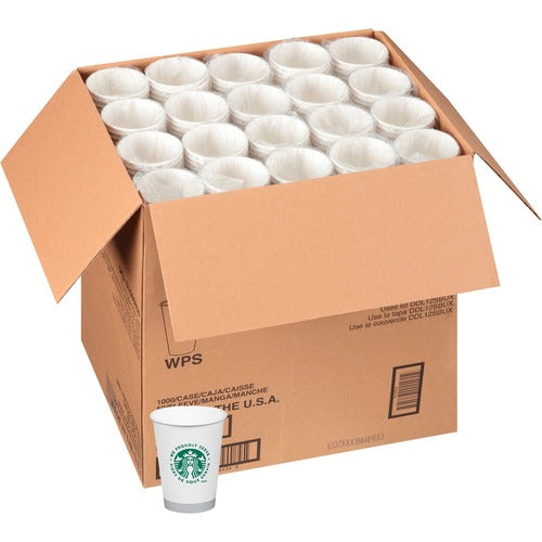 Starbucks  Hot Cups, Branded We Proudly Serve, 12 oz., 1000/CT, WE/GN