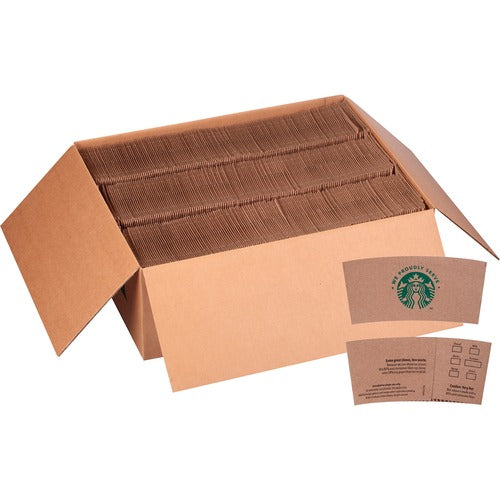 Starbucks  Hot Cup Sleeves, 1380/CT, Brown/We Proudly Serve