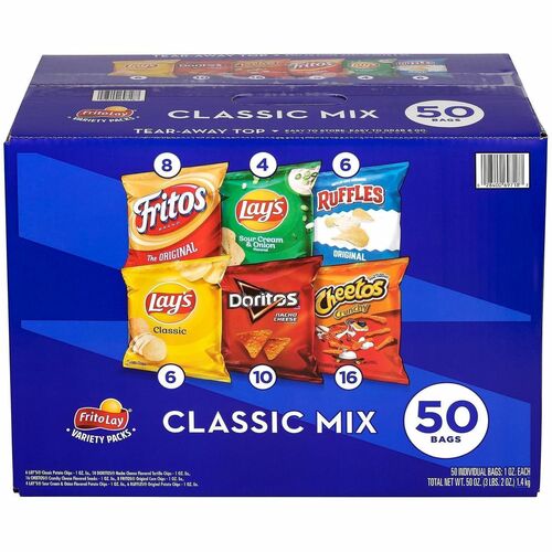 Green Rabbit  Chips,Frito Lay,Variety Pack,50/BG,1BG/CT,MI-GRR22000403