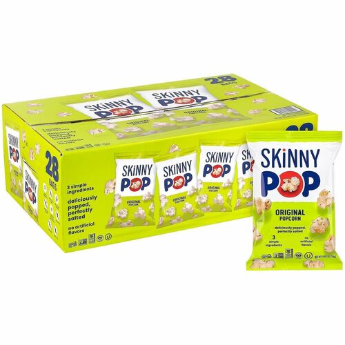 Green Rabbit  Popcorn,SkinnyPop,100-Calorie,0.65 oz,28/BG,1BG/CT,MI-GRR22000408
