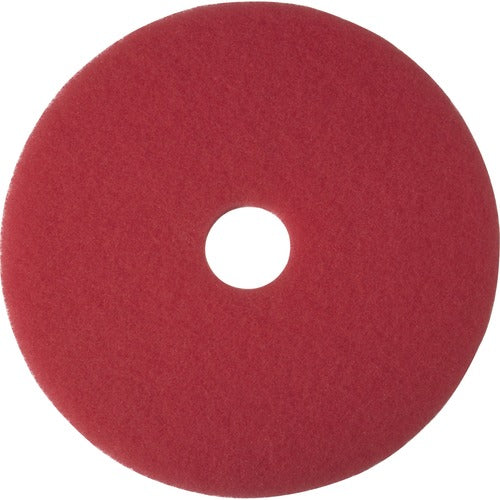 3M  Floor Buffing Pad, 14", 5/CT, Red