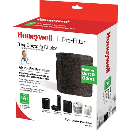 Honeywell  Air Purifier Pre-Filter, Cut-to-Size, 15-1/2"x1/10"x47", BK
