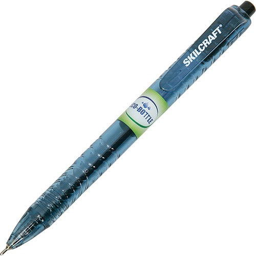 SKILCRAFT  Ballpoint Pen, RT, Recycled, Medium Point, 1 DZ, Black Ink