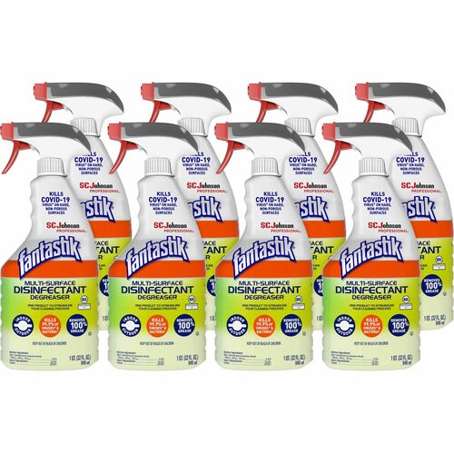 S.C. JOHNSON & SON, INC  Cleaner, Multi-Surface, Fantastik, 23 fl oz/1 Gal, 8/CT, GN