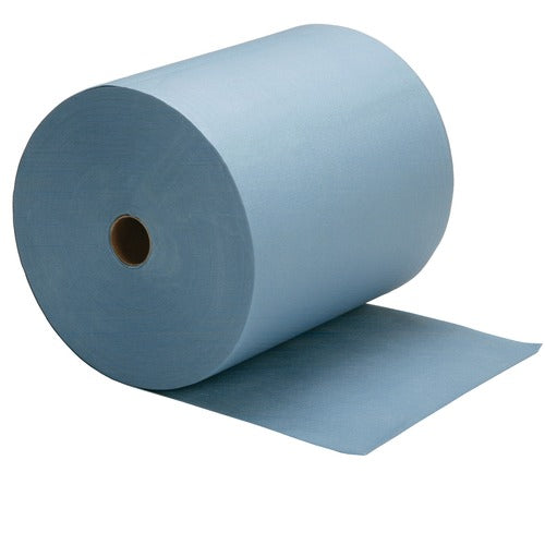 SKILCRAFT  Towel, Shop, Industrial, 475-Sht, 12-1/2"x13-2/5", Blue