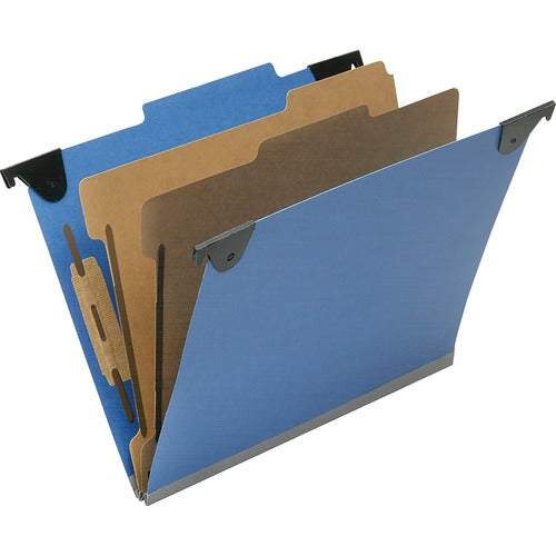 SKILCRAFT  Hanging File Folder,25 Pt,2 Div,1" Cap,Letter,10/BX,RBE