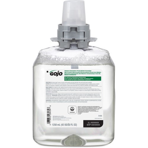 Gojo  Hand Soap, Foam, f/GOJO FMX-12, 1250ml, Clear-GOJ516504