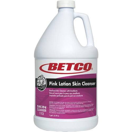 Betco Corporation  Skin Cleanser, Lotion, Moisturizing, 1 Gallon, 4/CT, Pink
