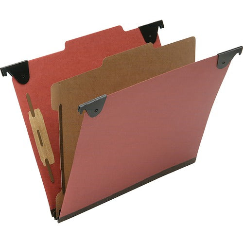 SKILCRAFT  Hanging File Folder,25 Pt,1 Div,1" Cap,Letter,10/BX,RD