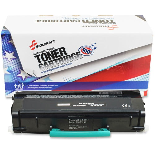 SKILCRAFT  Toner Cartridge, f/LEXE260, 3500 Page Yield, Black