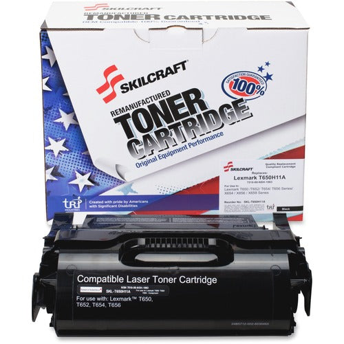SKILCRAFT  Toner Cartridge, f/LEXT650, 25000 Page Yield, Black