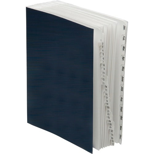 SKILCRAFT  File Sorter, Day/Month, Letter-size, Blue/Clear
