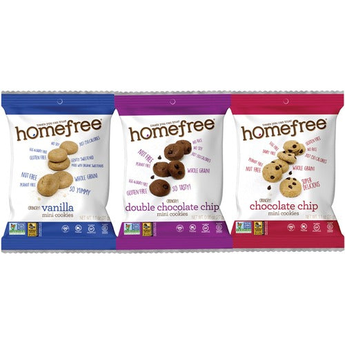 Homefree  Cookies, Variety Pack, 11-1/10"Wx13-3/10"Lx5-3/10"H,30/CT,MI-HMF00130