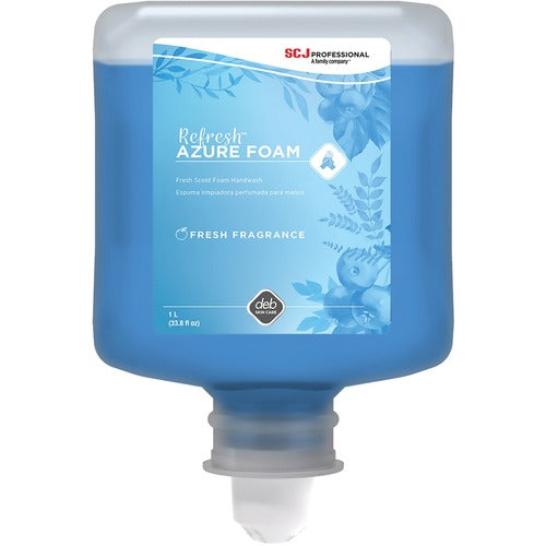 S.C. JOHNSON & SON, INC  Hand Soap, Foam, Fresh Apple, 1 Liter, 6/CT, Blue