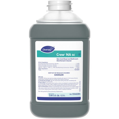 Diversey Care  Bowl and Bathroom Cleaner, Crew NA, 2.5 Liter, 2/CT, Blue-DVO5546264