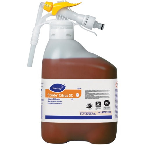 Diversey Care  Cleaner,Neutral pH,Citrus,Multipurpose,5 Liter,Orange-DVO93063390