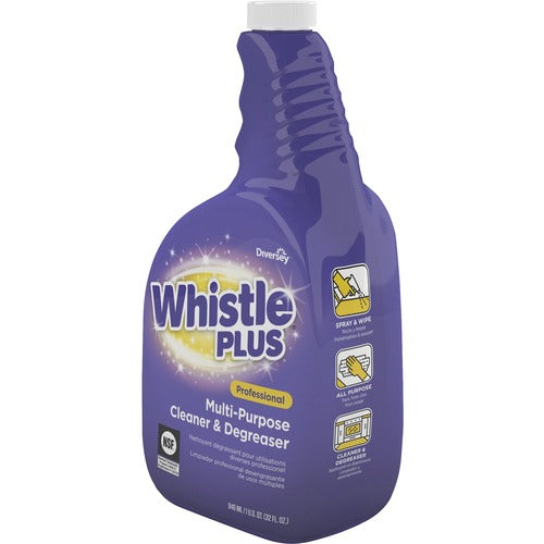 Diversey Care  Cleaner/Degreaser, Capped, Whistle Plus, 32 oz, Purple-DVOCBD540571