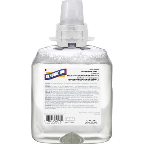 Genuine Joe  Soap Dispenser Refill, 1250 ml, Green Seal, Unscented-GJO02890