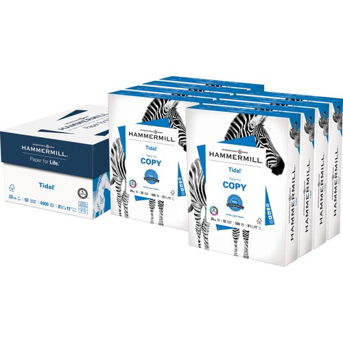 Hammermill  Paper, 20 lb, 92 Brightness, 8-1/2"Wx11"H,500/RM,8RM/CT,WE-HAM162400