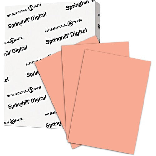 Springhill Paper  Paper, 110 lb, 8-1/2"Wx11"H, 250 SH/PK, Salmon
