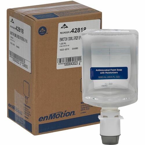 Georgia-Pacific  HandSoap,Refill,Antimicrobial,Moisturizing,1200mL,2/CT,Clear-GPC42818