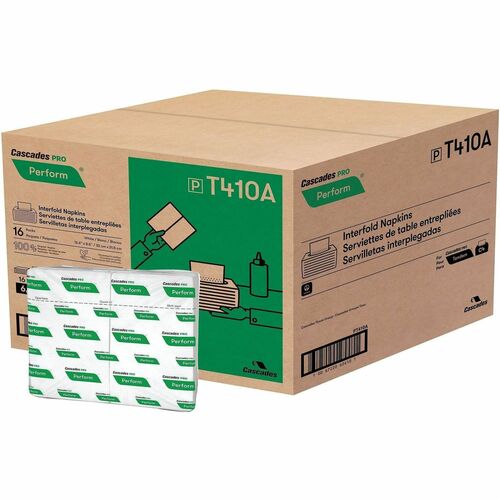 Cascades  Napkins,1/4Fold,f/TandemC4,1Ply,Recycled,376/PK,16/CT,WE