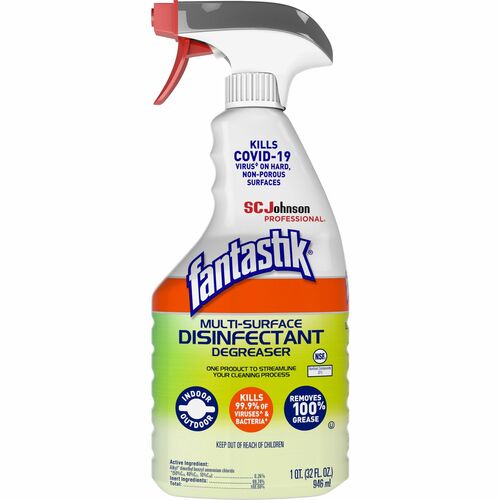 S.C. JOHNSON & SON, INC  Cleaner, Multi-Surface, 32 fl oz, 4-1/2"x3"x10-3/5", Green