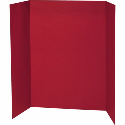 Pacon  Presentation Board, Single Wall, 48"x36", 24/CT, Red