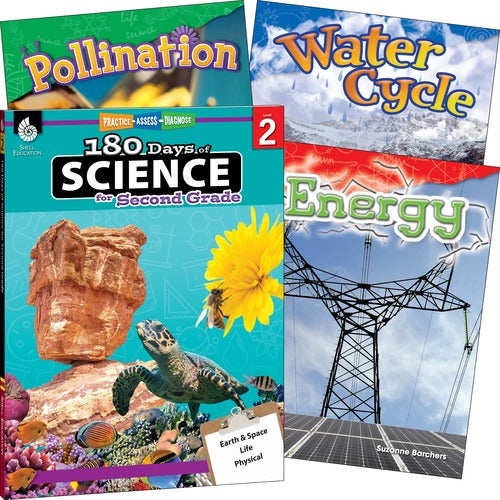 Shell Education Teacher Created Materials  Learn At Home Books, Science Bundle, Grade 2, 4/ST