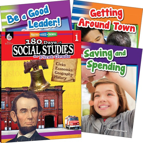 Shell Education Teacher Created Materials  Learn At Home Books, Social Studies, Grade 1, 4/ST