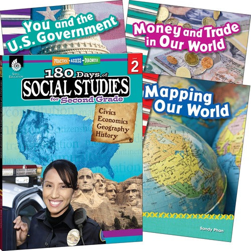 Shell Education Teacher Created Materials  Learn At Home Books, Social Studies, Grade 2, 4/ST