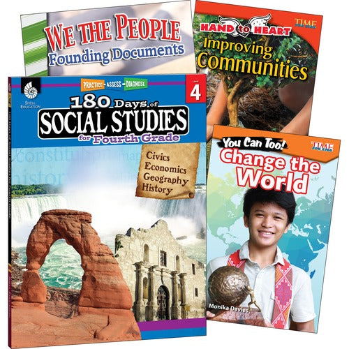 Shell Education Teacher Created Materials  Learn At Home Books, Social Studies, Grade 4, 4/ST
