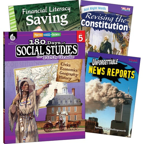 Shell Education Teacher Created Materials  Learn At Home Books, Social Studies, Grade 5, 4/ST