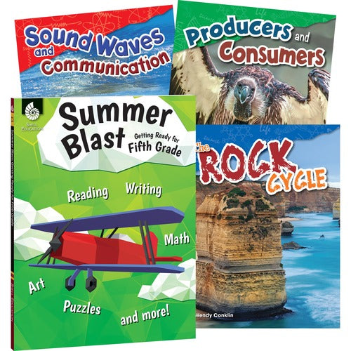 Shell Education Teacher Created Materials  Learn At Home Books,Summer Science,w/Workbook,Grade 5,4/ST