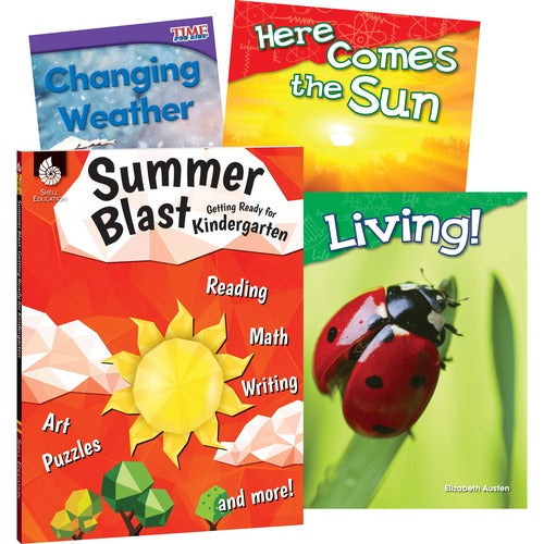 Shell Education Teacher Created Materials  Learn At Home Books,Summer Science,w/Workbook,Grade K,4/ST