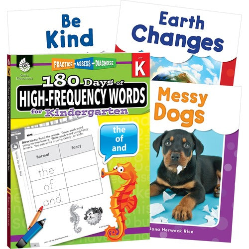 Shell Education Teacher Created Materials  Learn At Home Books, High Frequency Words, Grade PK-K, 4/ST