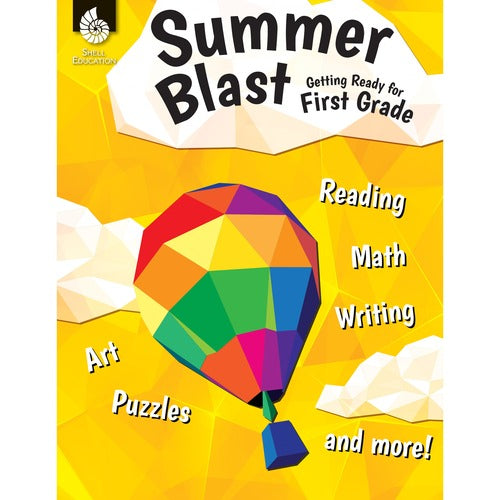 Shell Education Teacher Created Materials  Summer Blast Workbook, Skills Practice, Grade 1