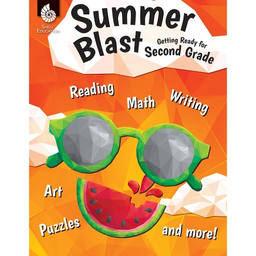 Shell Education Teacher Created Materials  Summer Blast Workbook, Skills Practice, Grade 2