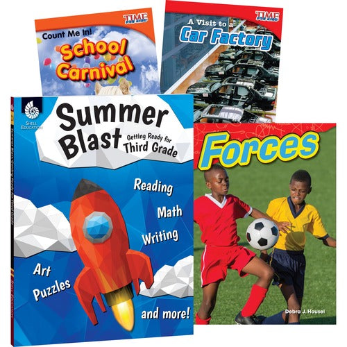 Shell Education Teacher Created Materials  Learn At Home Books,Summer STEM,w/Workbook,Grade 3,4/ST