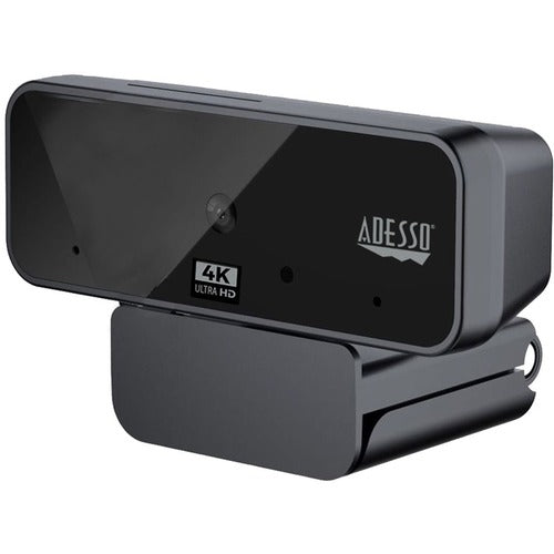 Adesso  Webcam,FixedFocus,CMOS,3840pX2160p,8Mp,30fps,HD,USB,BK