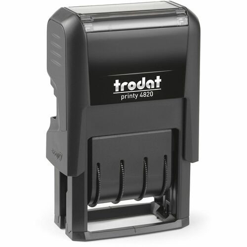 Trodat USA  Date Stamp, Self-Inking, 4-Year Band, 3/8"x1-5/8", Black