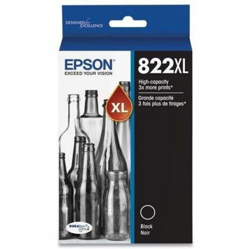 Epson  InkCartidge,f/WorkForcePro,822XL,1100PageYield,HighCap,BK-EPST822XL120S