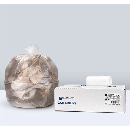 Inteplast Group - IBS Division  CanLiners,StarSeal,HiDens,16Gal,8mic,24"x33",1000/BX,1/CT,NL